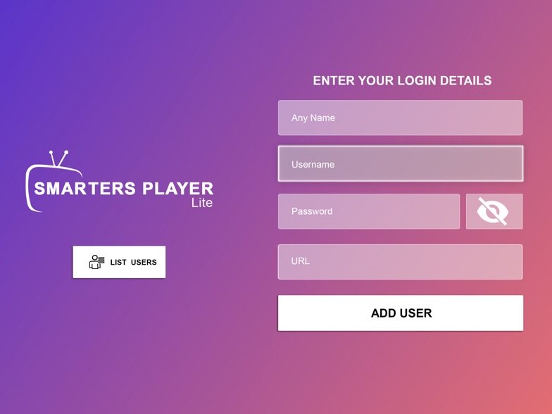 Hoe IPTV Instellen op je iPhone, iPad of Apple TV 3 smarters player lite 1