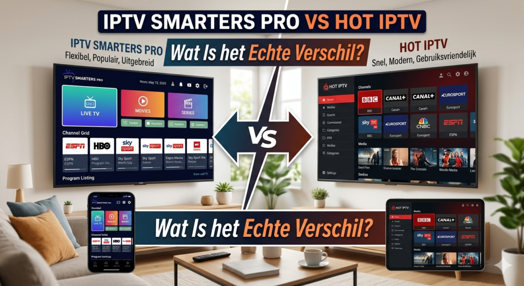 IPTV Smarters Pro vs Hot IPTV Wat Is het Echte Verschil